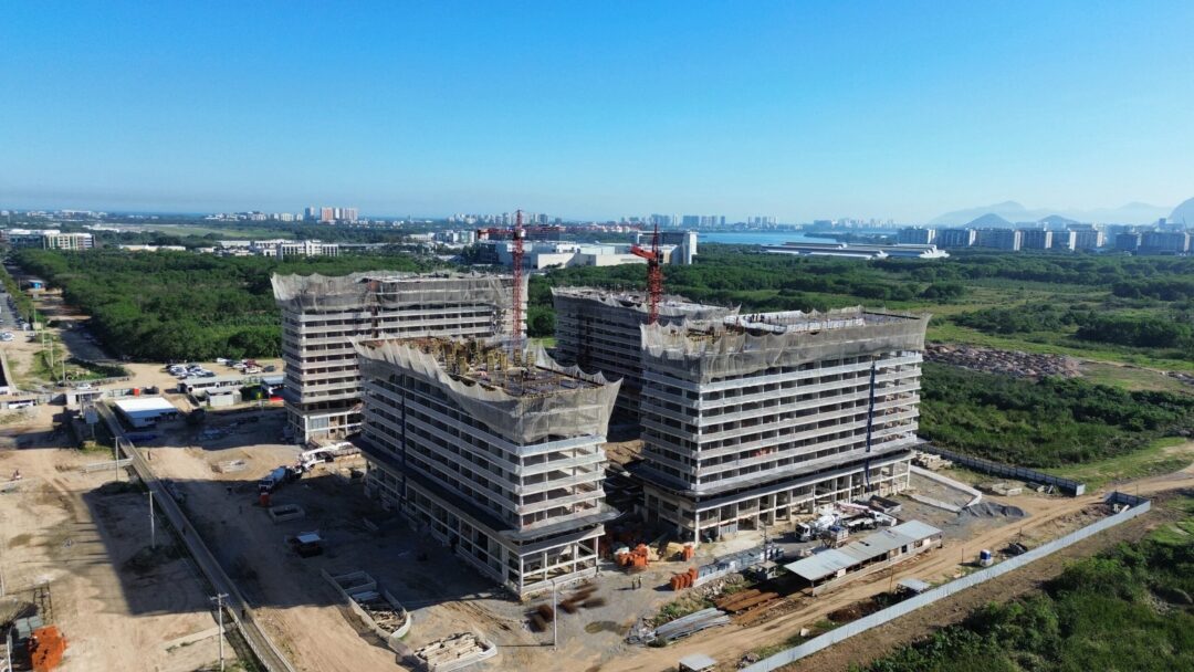 Andamento da obra projeto Arte Botânica da Calper no Cidade Arte Barra, na Barra da Tijuca, Rio de Janeiro em Agosto 2026