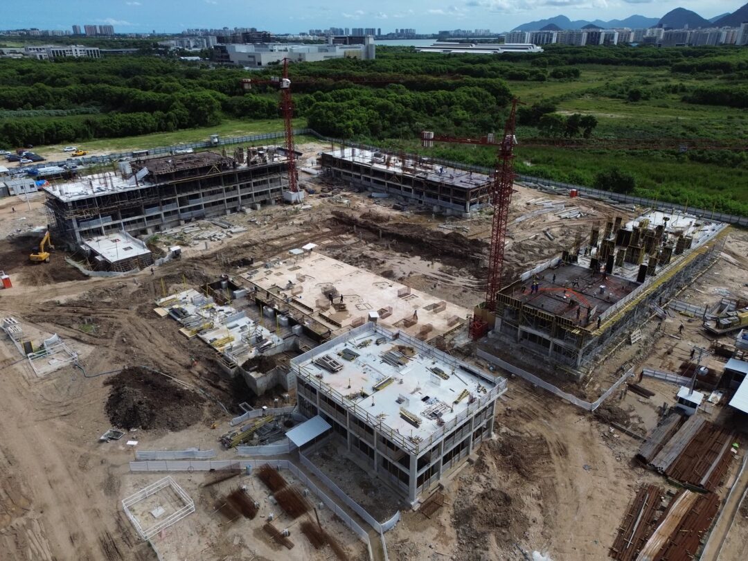 Andamento da obra projeto Arte Botânica da Calper no Cidade Arte Barra, na Barra da Tijuca, Rio de Março em Janeiro 2026