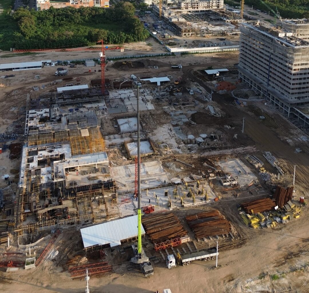 Andamento da obra projeto Arte Design da Calper no Cidade Arte Barra, na Barra da Tijuca, Rio de Janeiro em Junho 2026