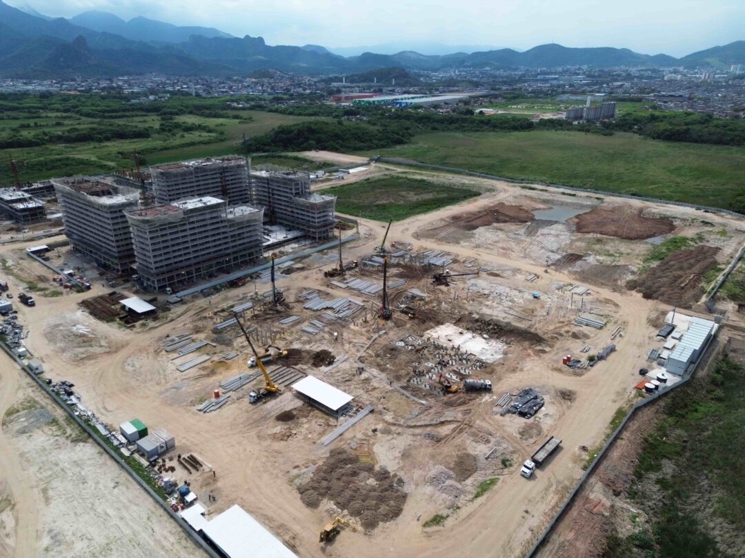 Andamento da obra projeto Arte Design da Calper no Cidade Arte Barra, na Barra da Tijuca, Rio de Janeiro em Março 2026