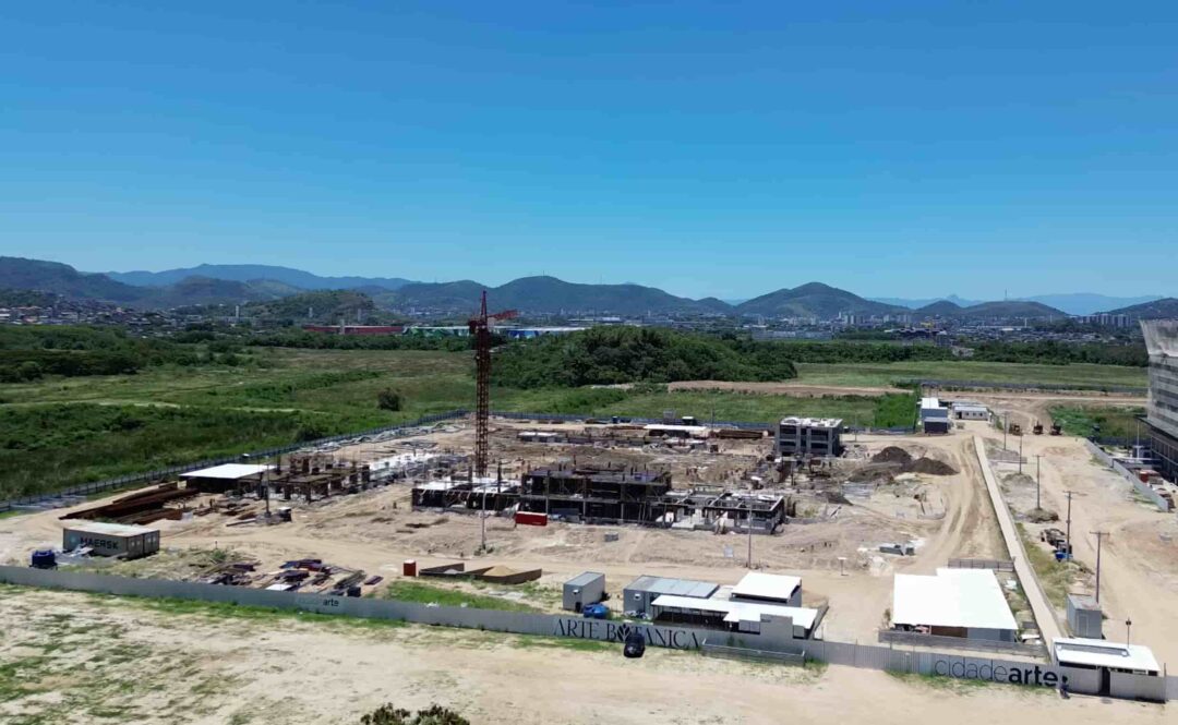 Andamento da obra projeto Arte Botânica da Calper no Cidade Arte Barra, na Barra da Tijuca, Rio de Janeiro em Janeiro 2026