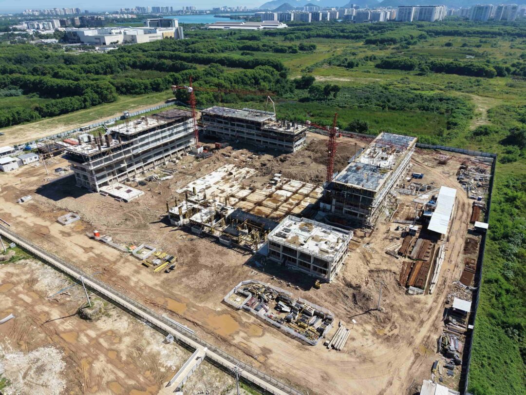 Andamento da obra do projeto Arte Botânica da Calper no Cidade Arte Barra, na Barra da Tijuca, Rio de Janeiro em Abril 2026