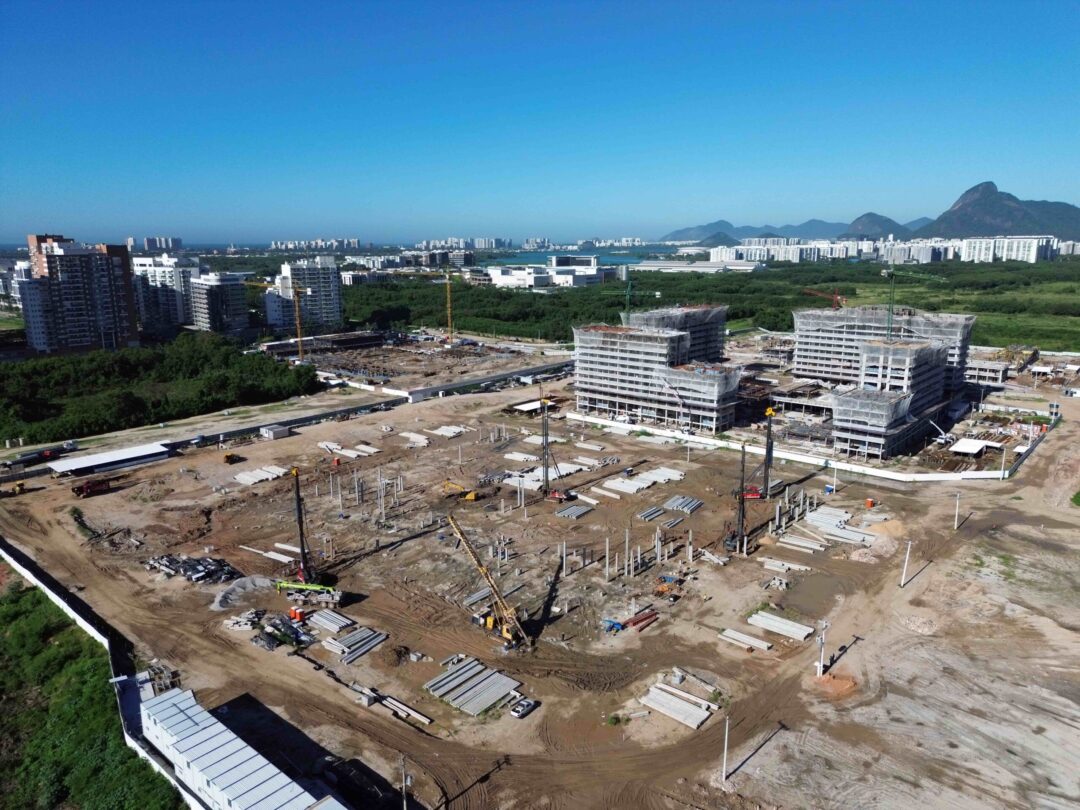 Andamento da obra projeto Arte Design da Calper no Cidade Arte Barra, na Barra da Tijuca, Rio de Janeiro em Fevereiro 2026