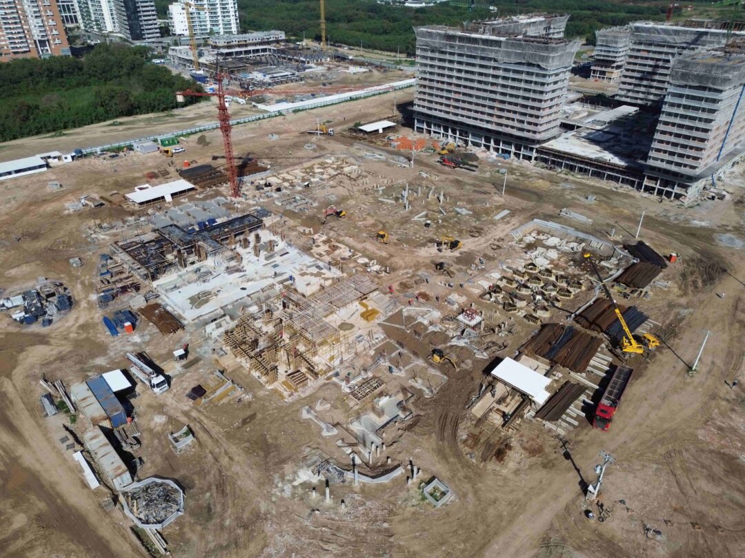 Andamento da obra projeto Arte Design da Calper no Cidade Arte Barra, na Barra da Tijuca, Rio de Janeiro em Maio 2026
