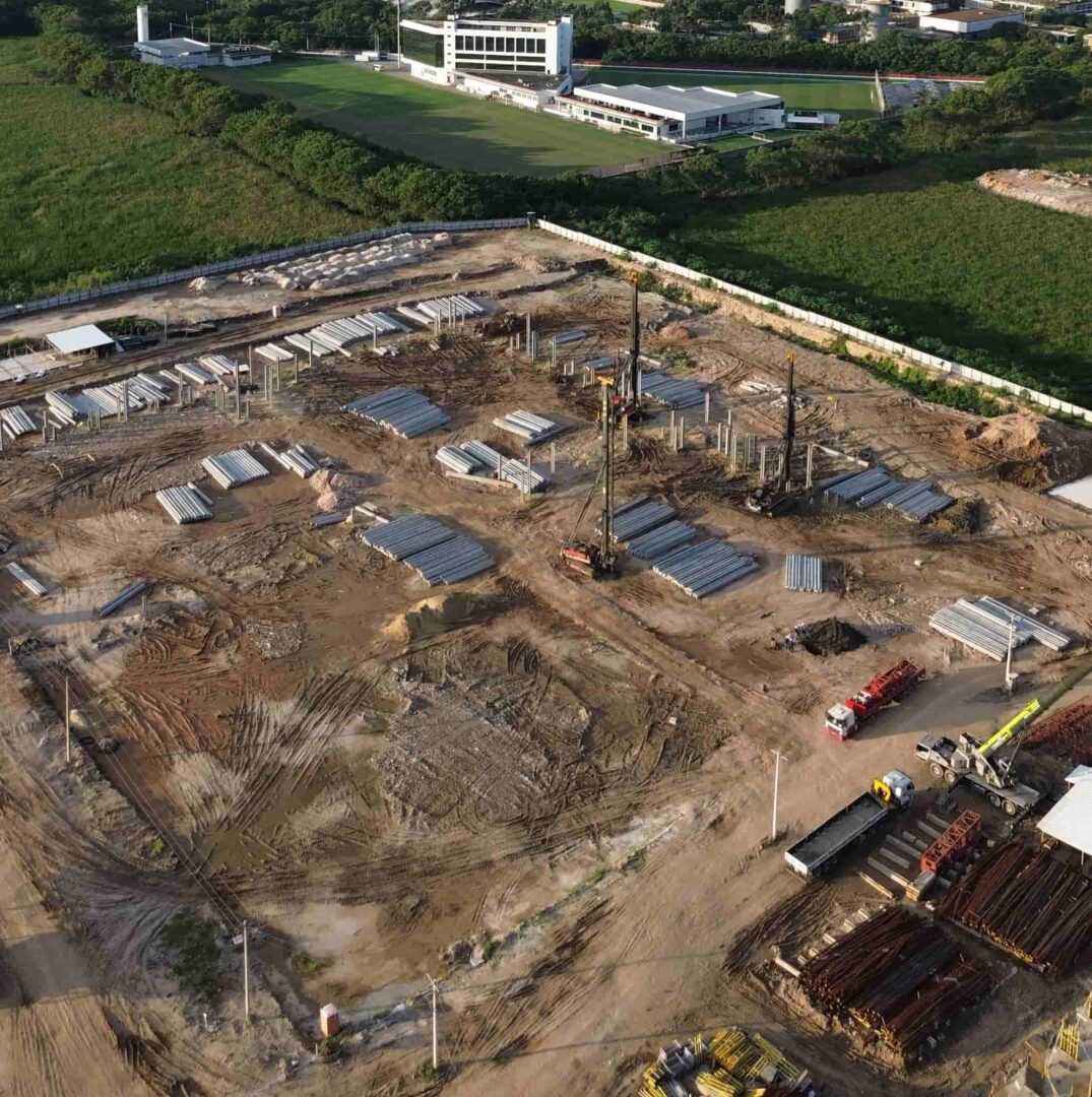 Andamento da obra do projeto Arte Wave da Calper no Cidade Arte Barra, na Barra da Tijuca, Rio de Janeiro em Junho 2026