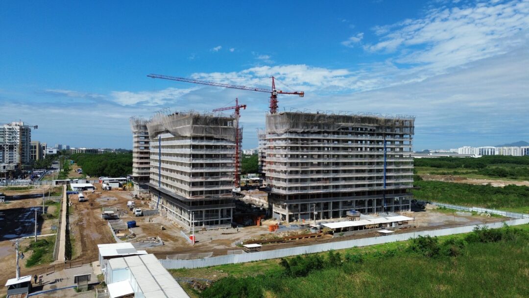 Andamento da obra projeto Arte Botânica da Calper no Cidade Arte Barra, na Barra da Tijuca, Rio de Janeiro em Setembro 2026