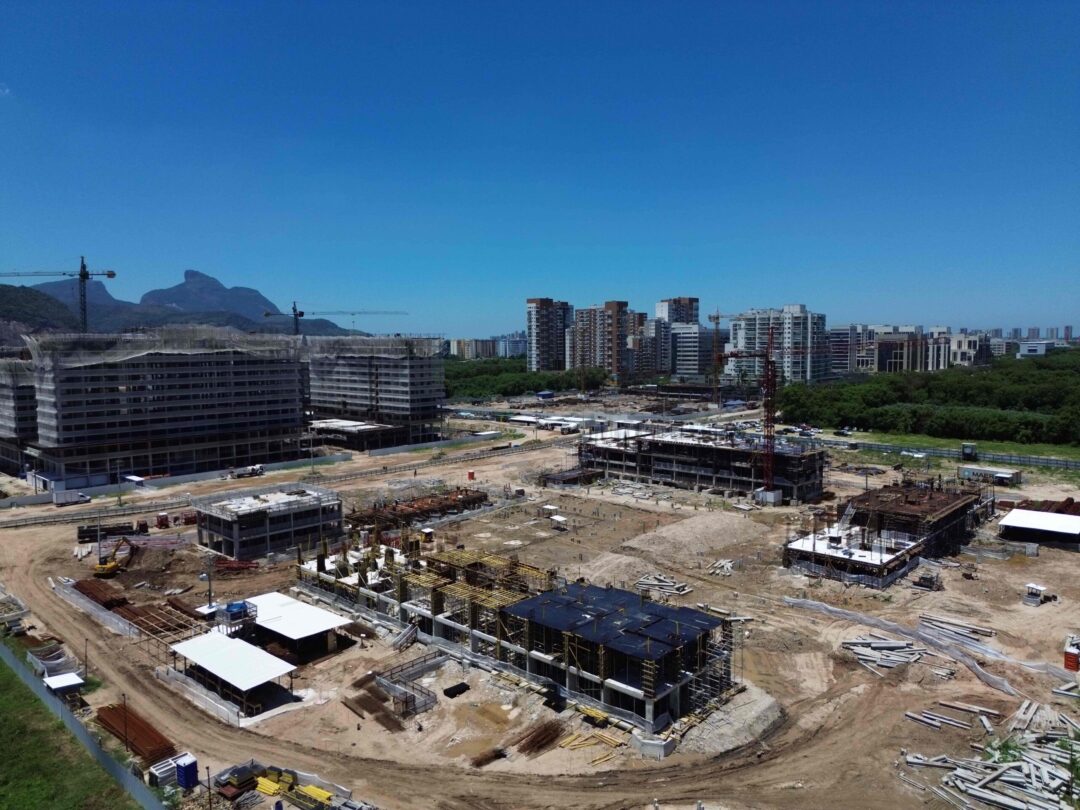 Andamento da obra projeto Arte Botânica da Calper no Cidade Arte Barra, na Barra da Tijuca, Rio de Janeiro em Fevereiro 2026