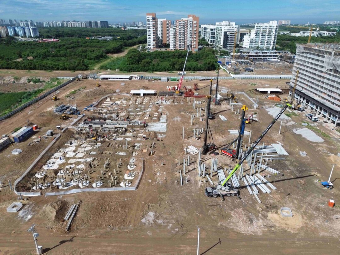 Andamento da obra projeto Arte Design da Calper no Cidade Arte Barra, na Barra da Tijuca, Rio de Janeiro em Abril 2026