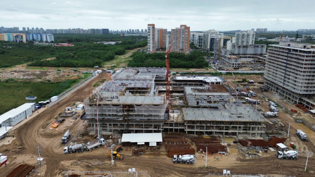 Andamento da obra do projeto Arte Design da Calper no Cidade Arte Barra, na Barra da Tijuca, Rio de Janeiro em Setembro 2026