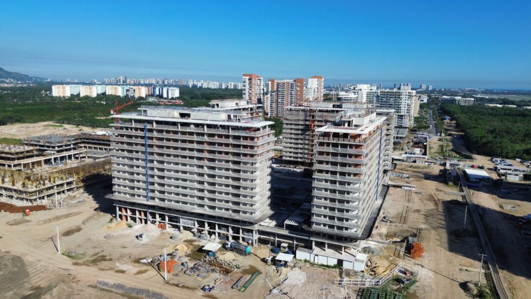 Andamento da obra do projeto Arte Jardim da Calper no Cidade Arte Barra, na Barra da Tijuca, Rio de Janeiro em Agosto 2026