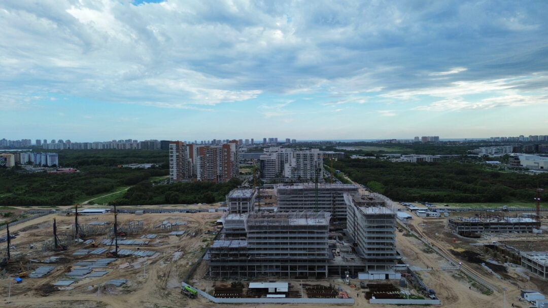 Andamento da obra do projeto Arte Jardim da Calper no Cidade Arte Barra, na Barra da Tijuca, Rio de Janeiro em Janeiro 2026