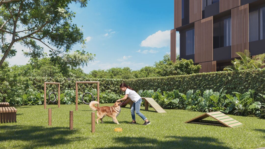 Pet Place do Feel Pontal Oceânico, empreendimento da Calper no Recreio dos Bandeirantes, Rio de Janeiro.