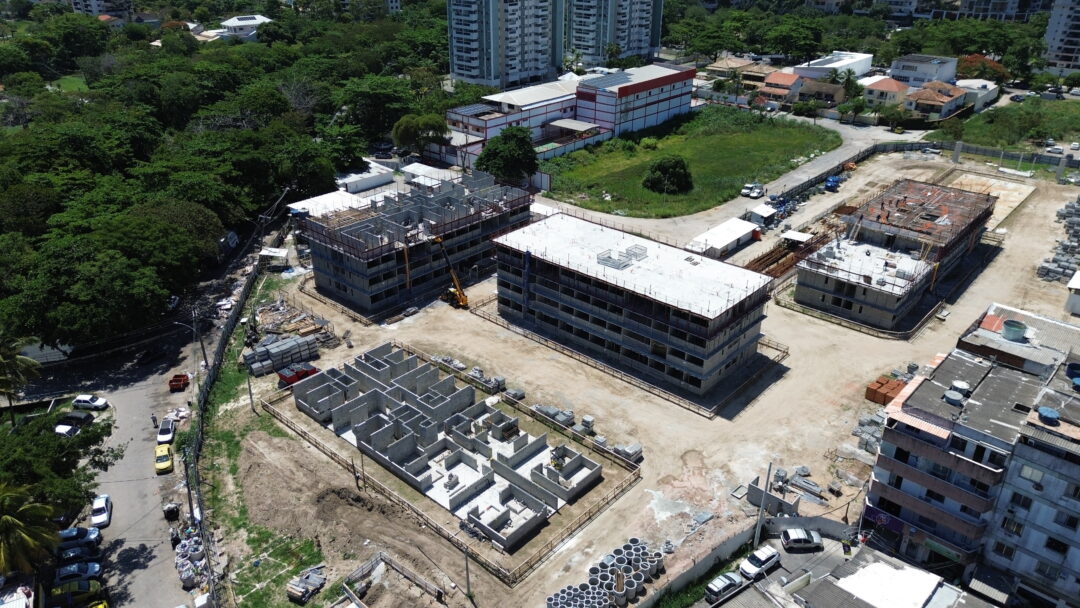 Andamento da obra do projeto Way Barra Bonita da Calper na Barra Bonita Rio de Janeiro em Janeiro 2026