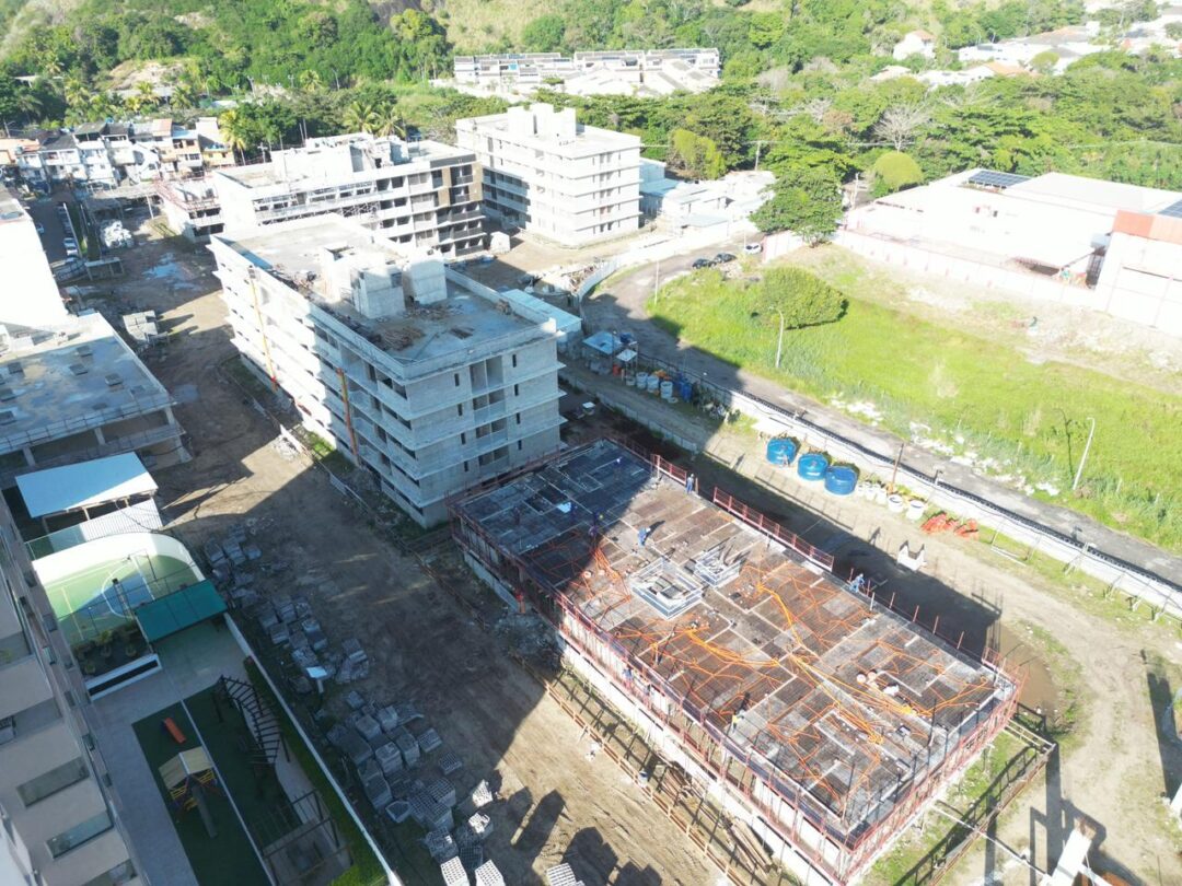 Evolução da obra do projeto Way Barra Bonita da Calper na Barra Bonita Rio de Janeiro em Junho 2026