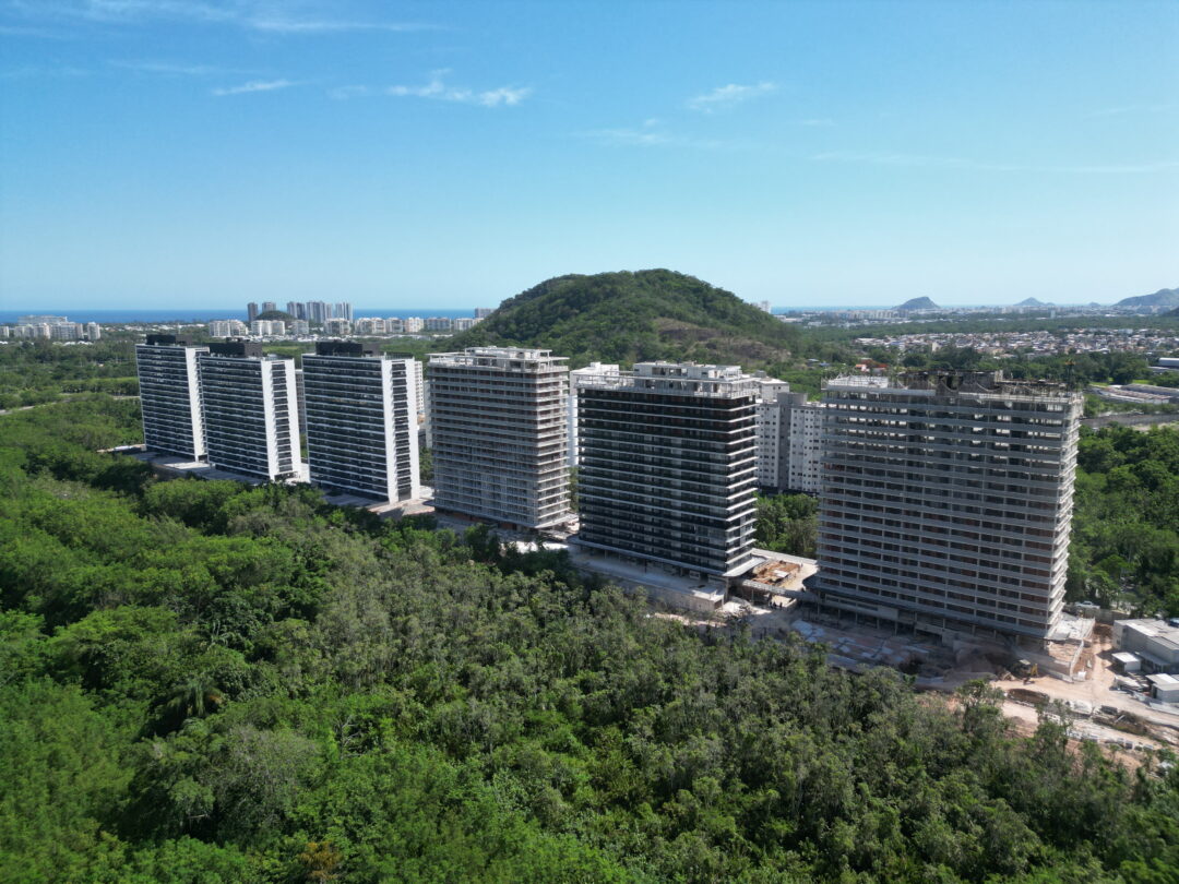Andamento da obra do projeto Murano Residencial da Calper na Barra Olímpica Rio de Janeiro.