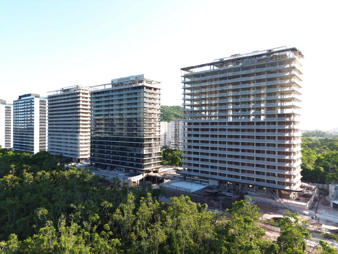 Andamento da obra do projeto Murano Residencial da Calper na Barra Olímpica Rio de Janeiro em Fevereiro 2026.