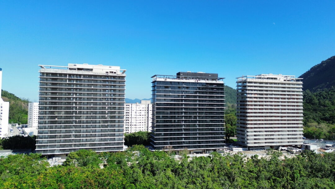 Andamento da obra do projeto Murano Residencial da Calper na Barra Olímpica Rio de Janeiro em Junho 2026.