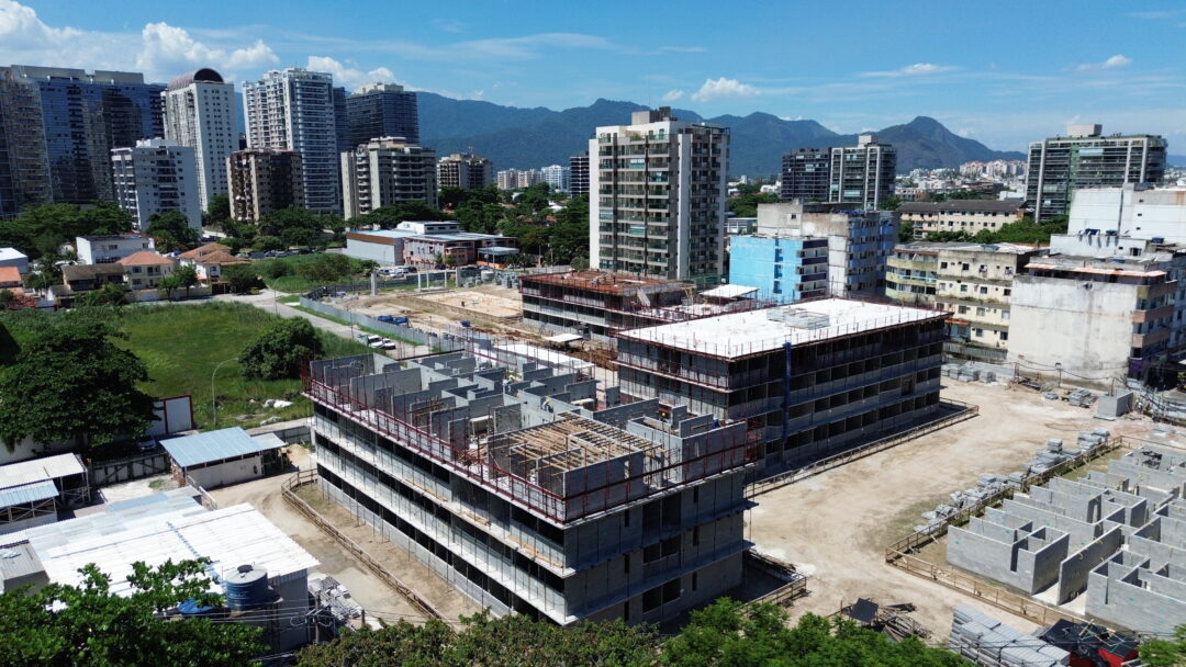 Andamento da obra do projeto Way Barra Bonita da Calper na Barra Bonita Rio de Janeiro em Janeiro 2026