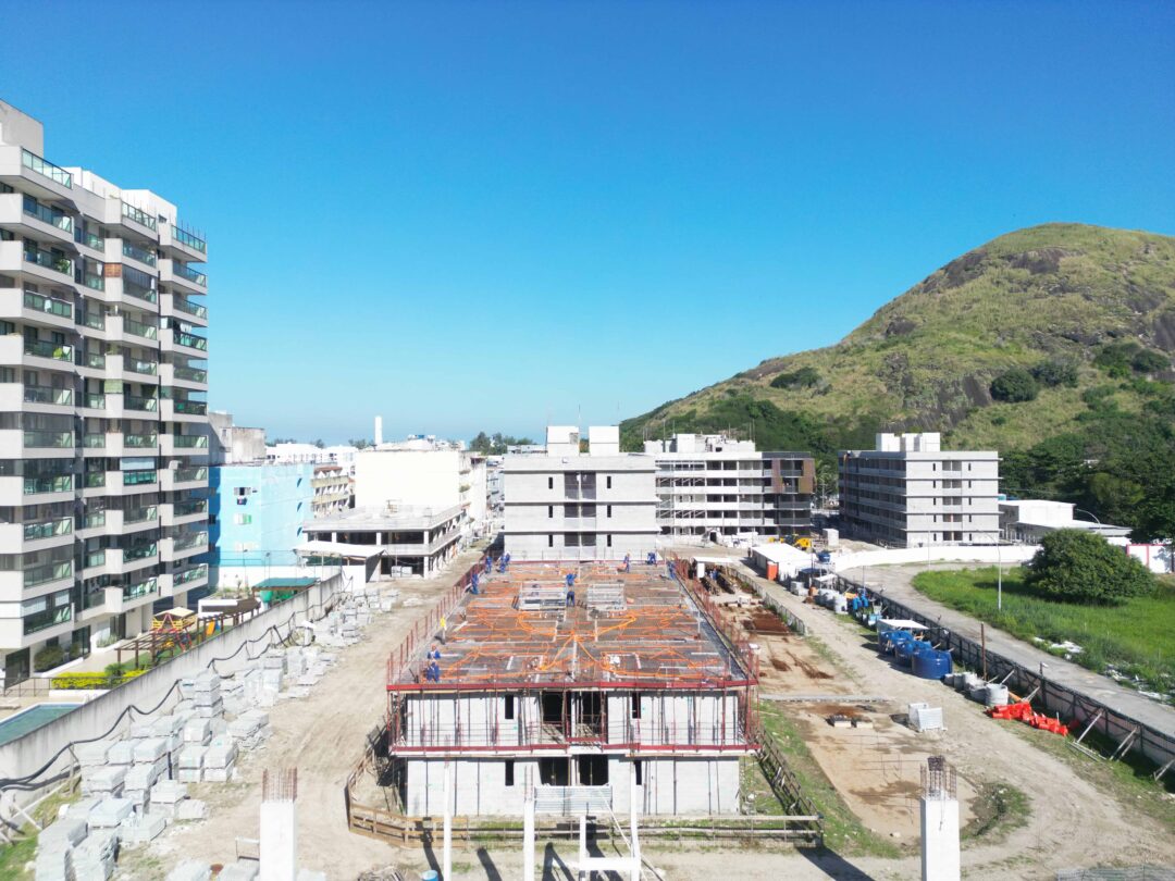 Andamento da obra do projeto Way Barra Bonita da Calper na Barra Bonita Rio de Janeiro em Junho 2026