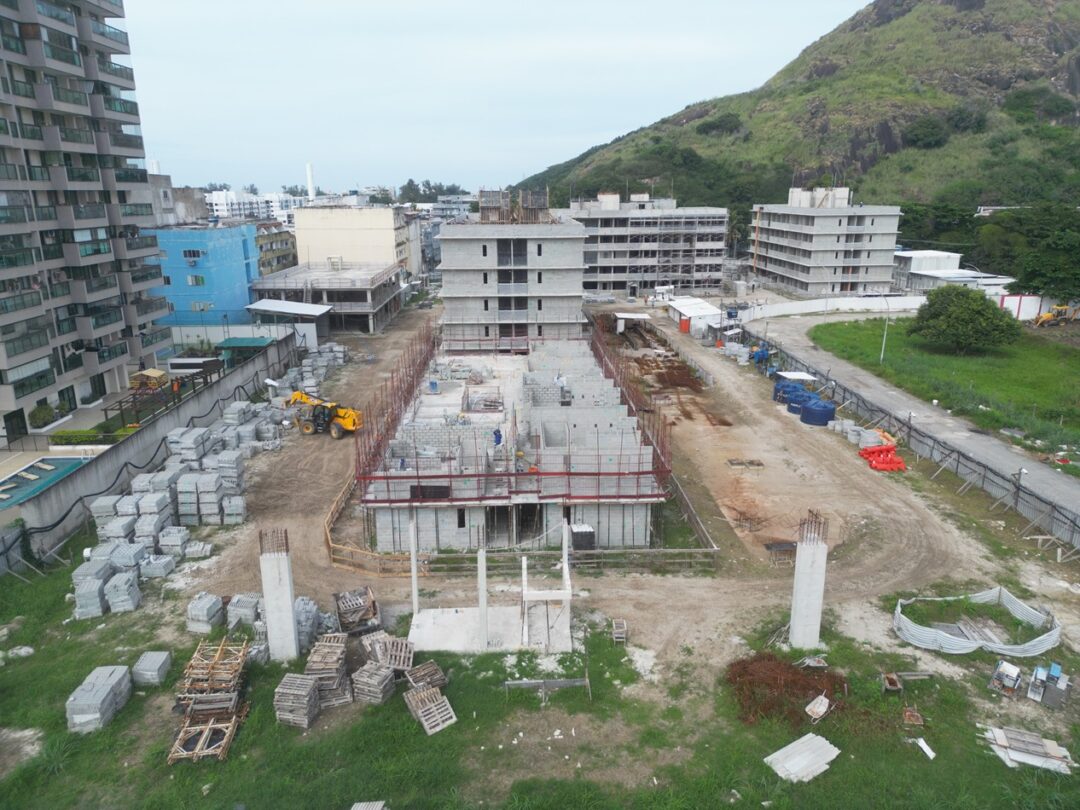 Andamento da obra do projeto Way Barra Bonita da Calper na Barra Bonita Rio de Janeiro em Maio 2026