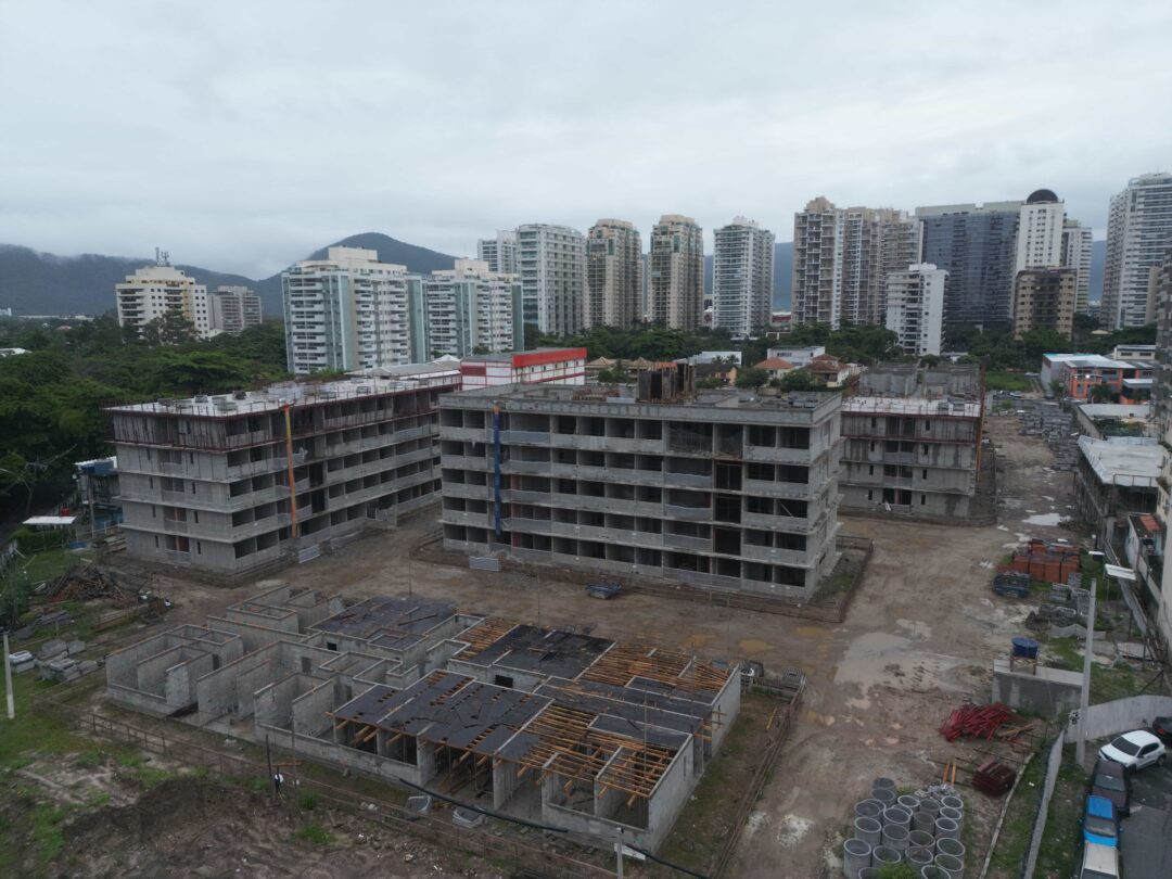 Andamento da obra do projeto Way Barra Bonita da Calper na Barra Bonita Rio de Janeiro em Março 2026