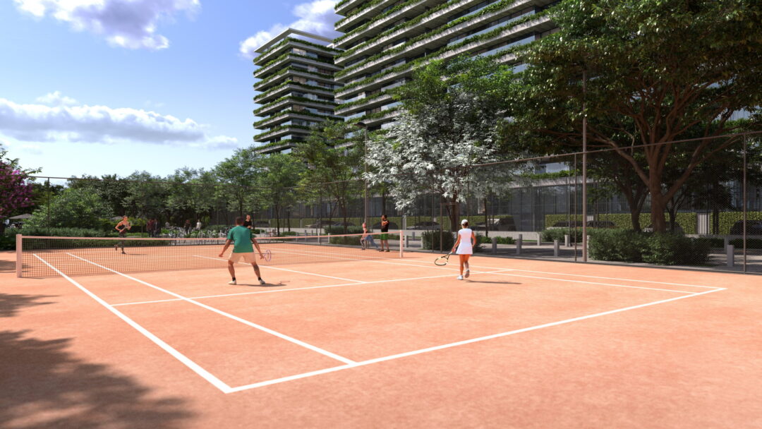Quadra de Tênis de Saibro Recreativa do Cidade Arte Barra
