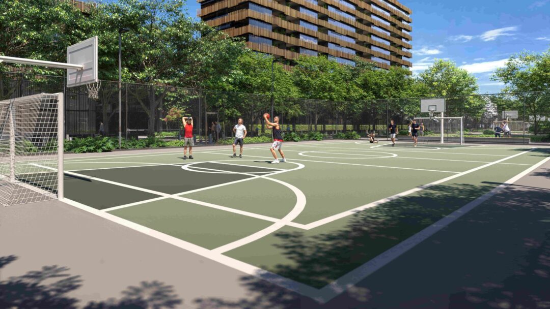 Quadra Poliesportiva Recreativa do bairro planejado Cidade Arte Barra